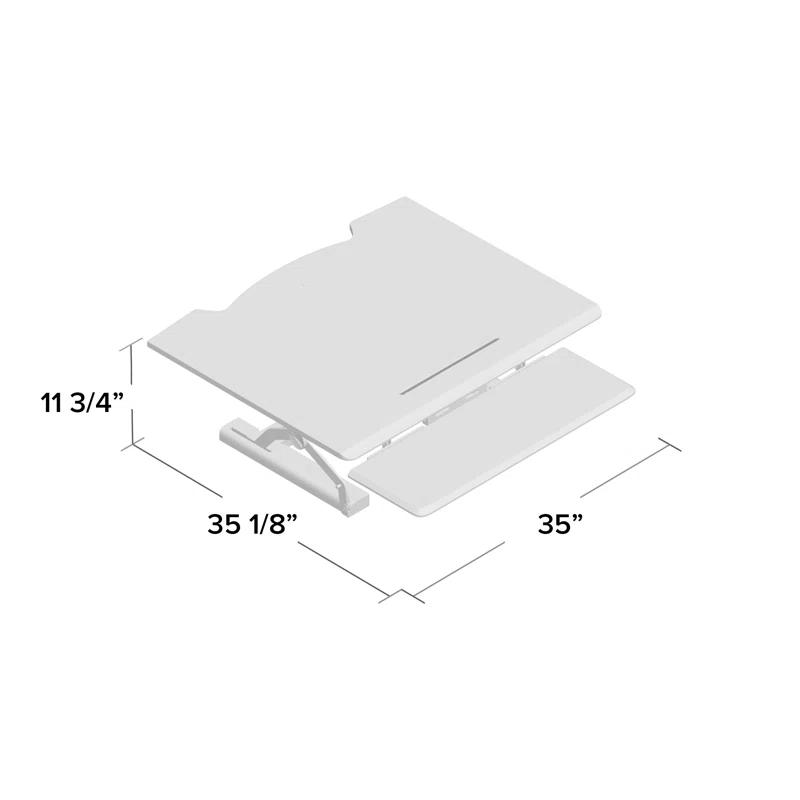 HON HON Coordinate Desktop Riser with Keyboard Tray
