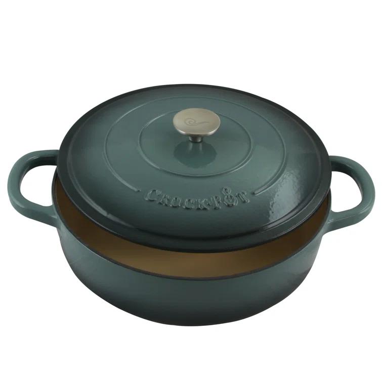 Crock-pot Crock-pot Artisan 5 qt. Non-Stick Cast Iron Round Braiser with Lid