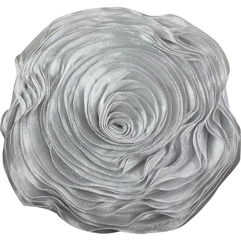 Rose Reversible Throw Pillow