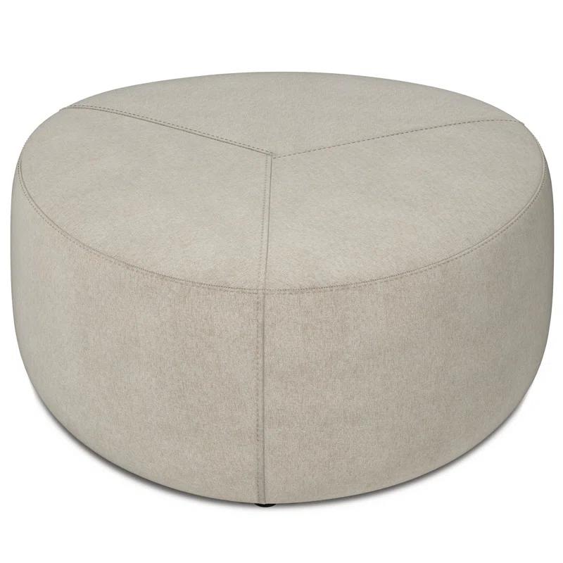 Simpli Home Moore Upholstered Ottoman
