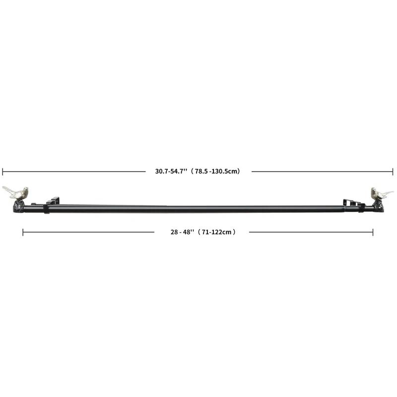 Meriville Adjustable Double Curtain Rod