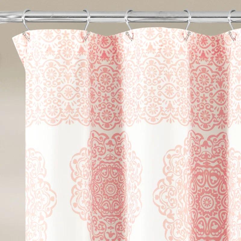 Lush Decor Stripe Medallion Shower Curtain