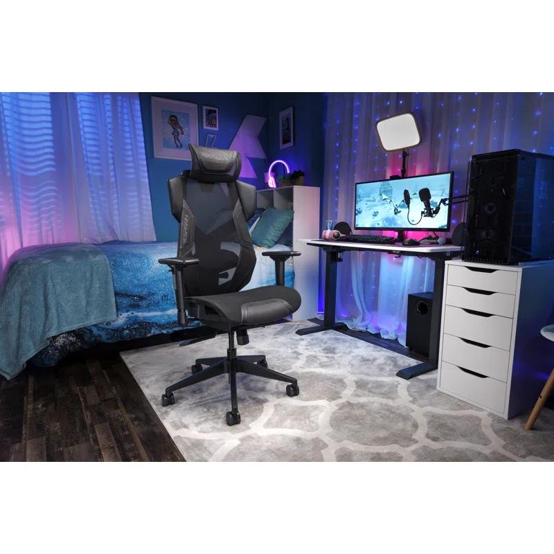 Respawn RESPAWN FLEXX Mesh Gaming Chair With Lumbar Support, Ergonomic Gaming Chair with Recline/Tilt Tension Controls, Adjustable Arms, 300lb Max Weight With Wheels for Computer/Desk/Office