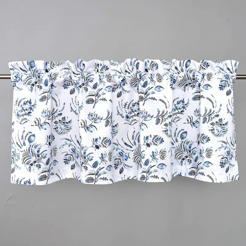 Helfer Floral Tailored 52'' W Window Valance in