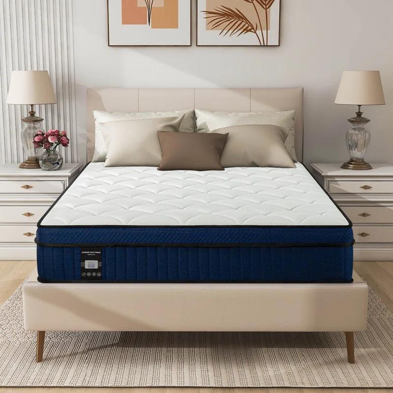 Alwyn Home Alwyn Home Pillow Top Medium Firm Hybrid Mattress In A Box