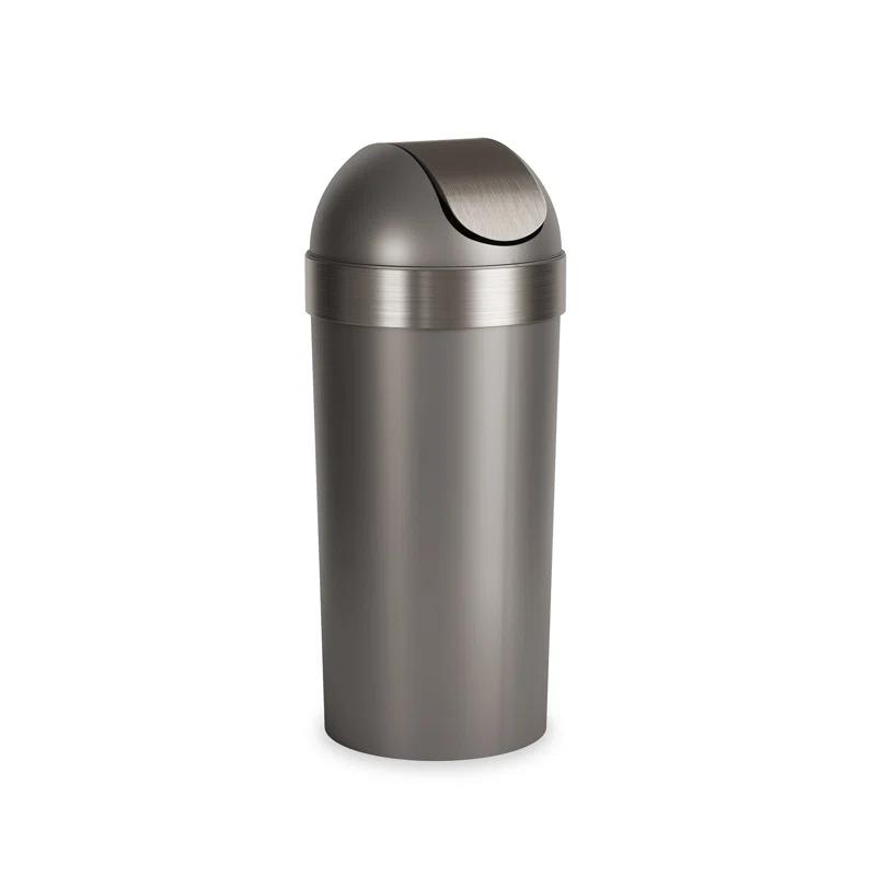 Umbra Venti Plastic Swing Top Trash Can - 16 Gallons