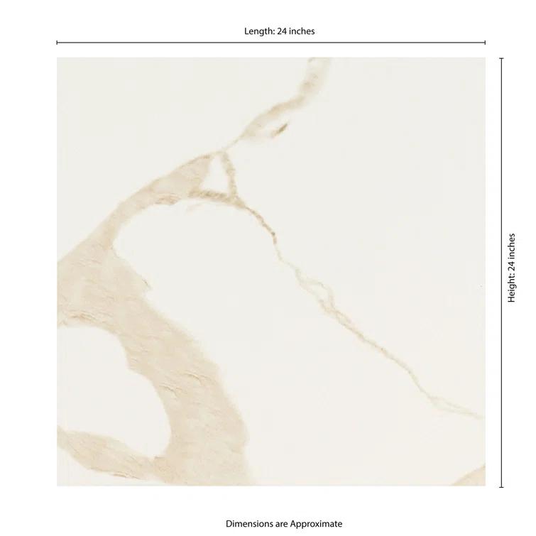 Ackland Eden 24" x 24" Matte Porcelain Stone Look Floor & Wall Tile