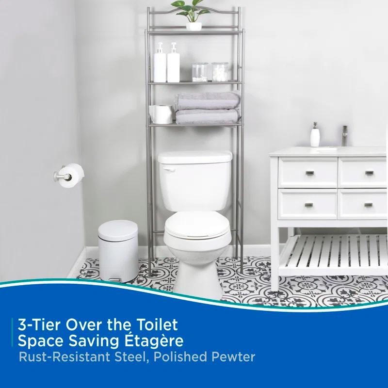 Metal Freestanding Over The Toilet Storage