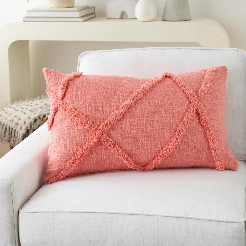 George Oliver Britney Ruffled Cotton Throw Pillow