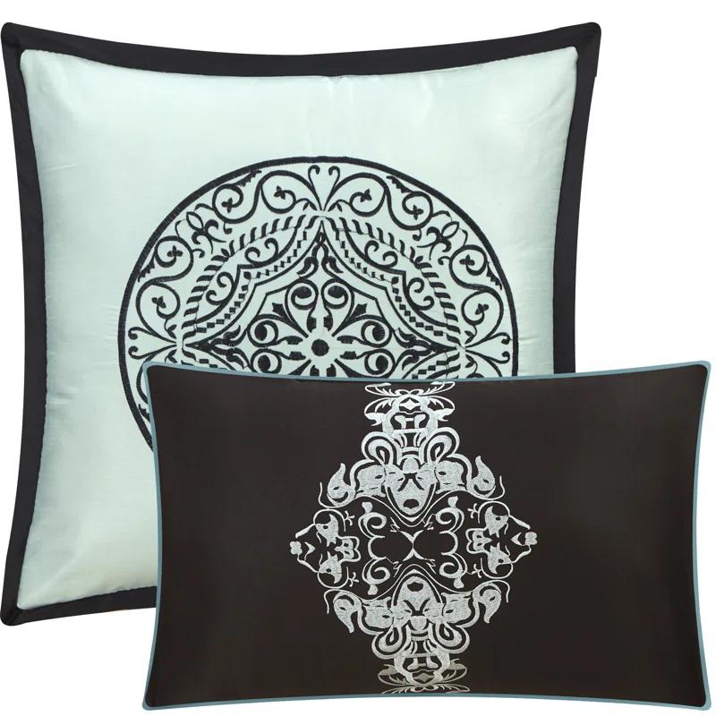 Nanshing America, Inc Arabesque 8 Piece Traditional Comforter Set