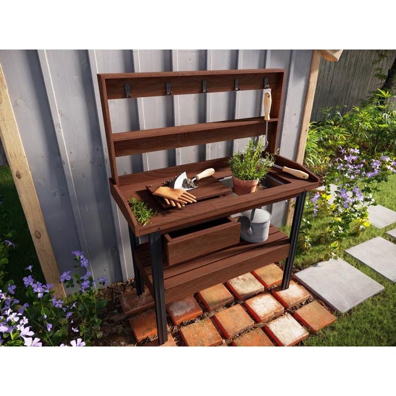 Vita Cedar Potting Bench