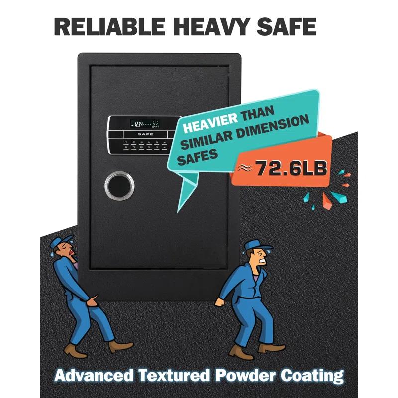 MASTER CRAFT WINDOW AND DOOR Large Safe Box ,4.2 Cubic Feet Home Safe Box With Fireproof Waterproof 27.6In Security Big Safe With Electronic Keypad Digital Lock For Office Hotel
