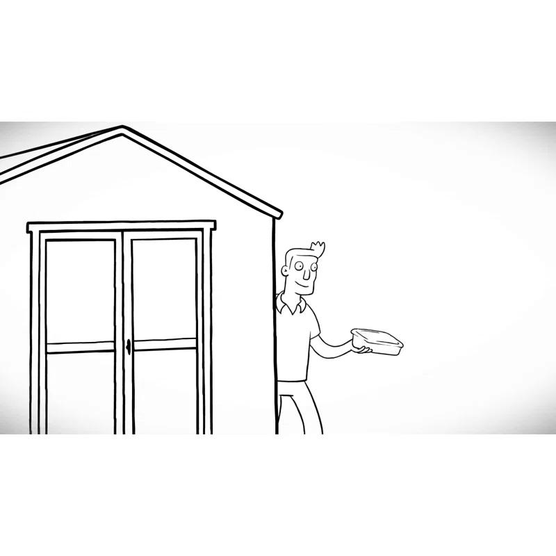 Handy Home Braymore 10 ft. W x 14 ft. D Wood Storage Shed With Floor