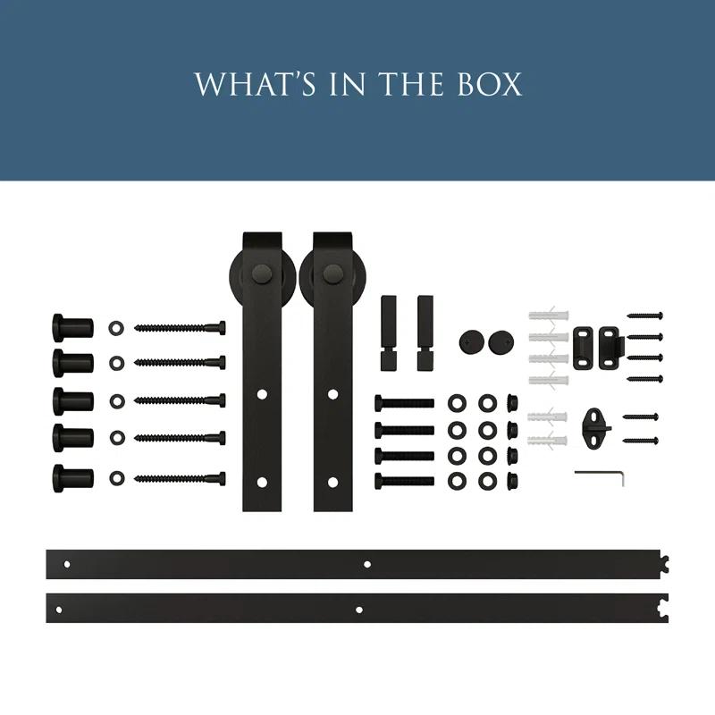 National Hardware Standard Single Barn Door Hardware Kit