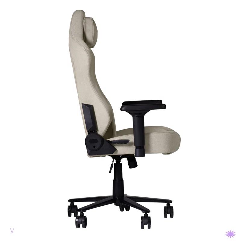 Wildon Home® Sport F65C Fabric Memory Foam Gaming Chair – Beige
