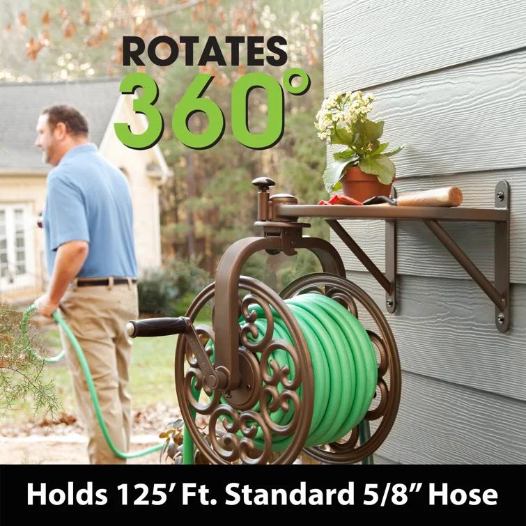 Liberty Garden Steel Wall Hose Reel