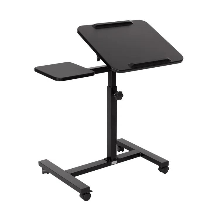 Seville Classics airLIFT Adjustable Height Rolling Tiltable Desk with Mouse Stand