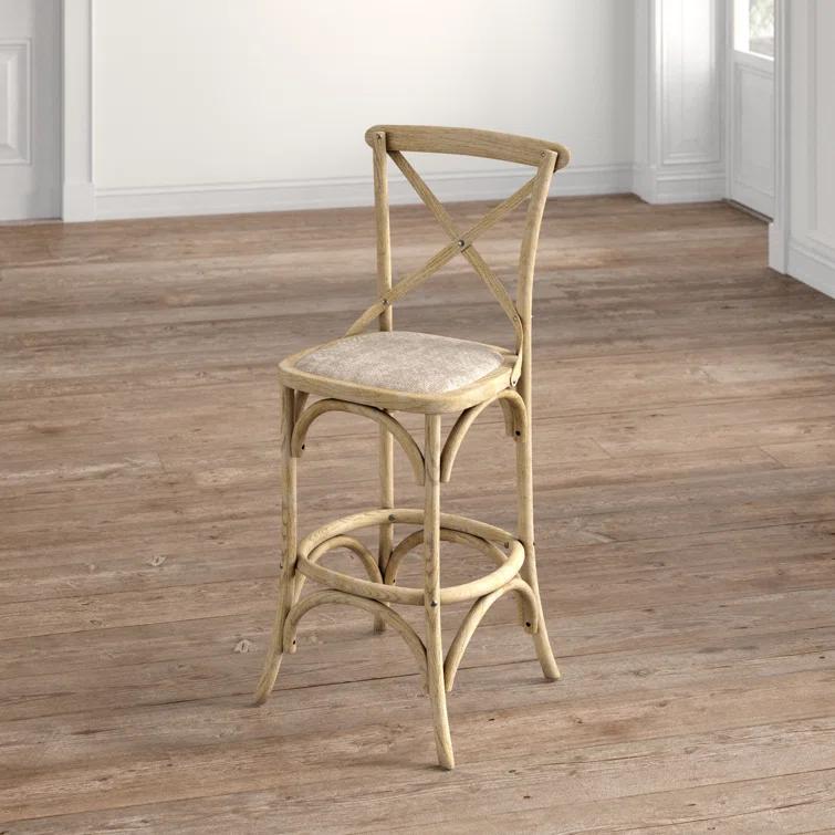 Modway Modway The Gray Barn Hidden Hill Elm Wood Barstool