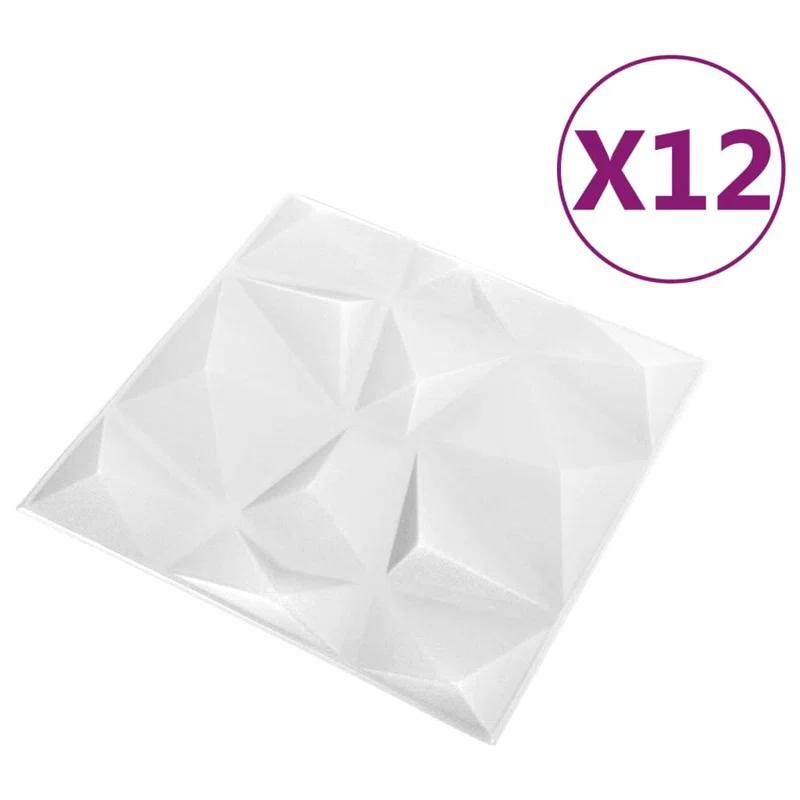 VidaXL 19.7" x 19.7" 3D Wall Panels (12 pack) (Set of 12)