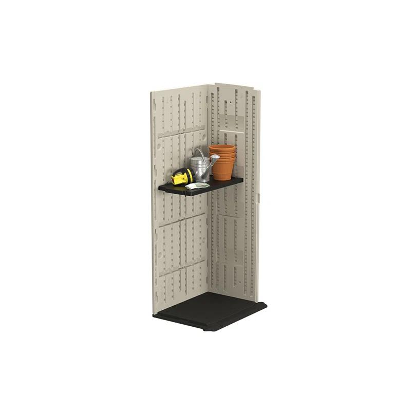 Suncast Suncast Vertical Shed 27.75 in. W x 14.5 in. D Shelf Kit in Black