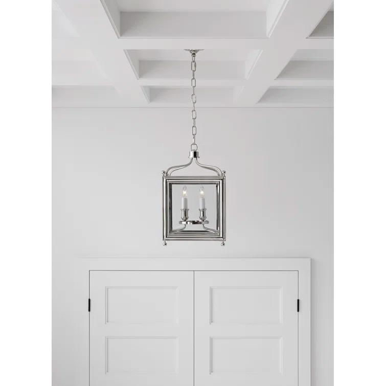 Greggory 4-Light Traditional Polished Nickel Lantern Pendant