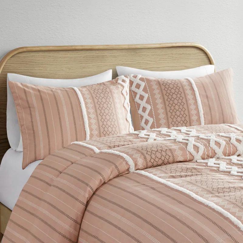 INK+IVY Imani Cotton Printed Duvet Cover Set