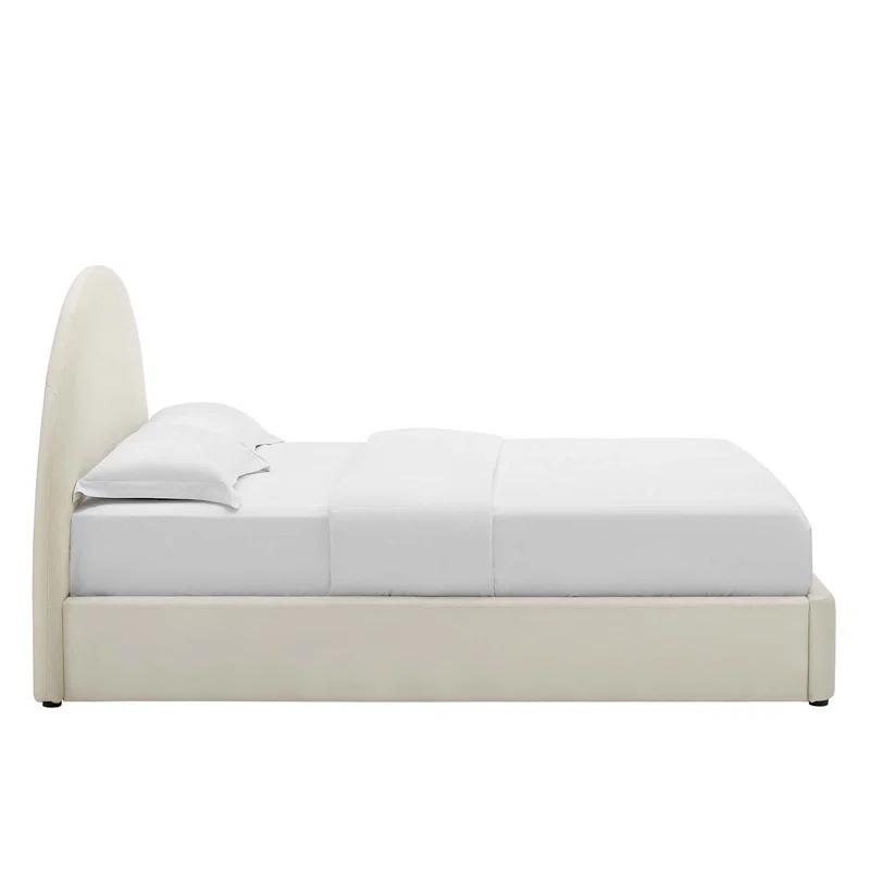 Modway Resort Performance Velvet Arched Round Platform Bed