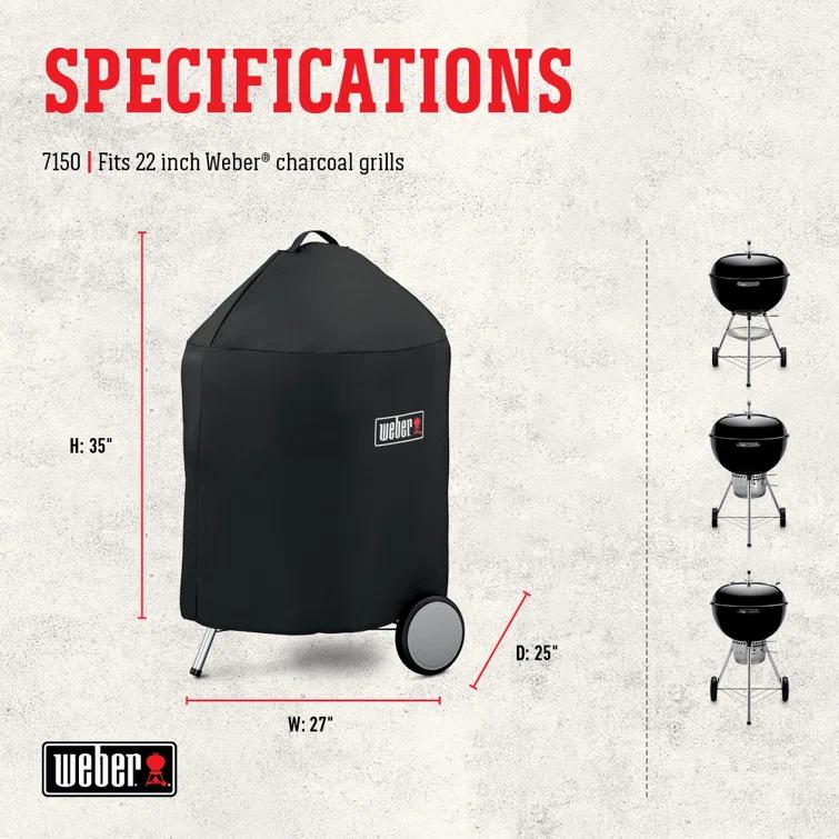 Weber Weber Grill Cover 22 In. Kettle