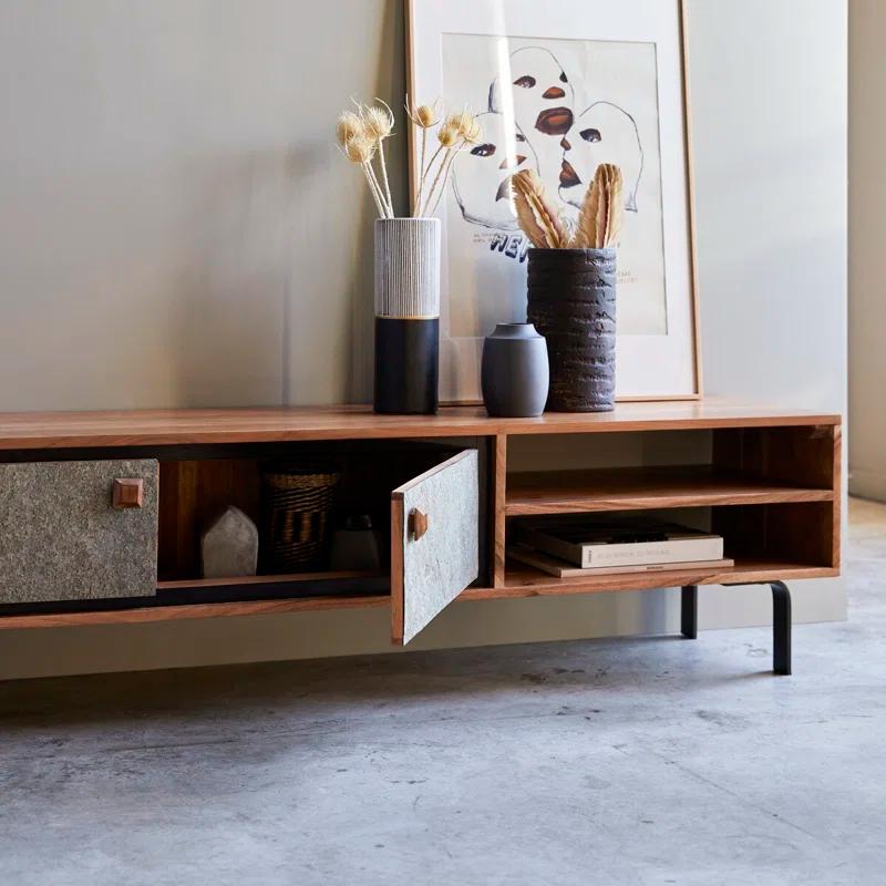 Temis Solid Wood TV Stand for TVs up to 70"
