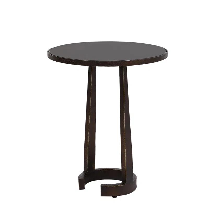 Florence Round Marble Accent Table