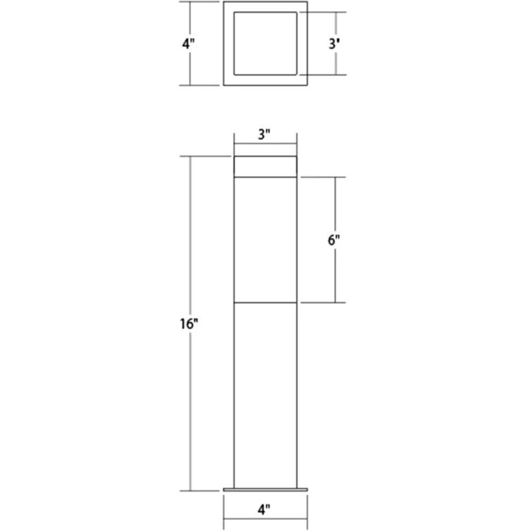 SONNEMAN Low Voltage Metal Bollard Light