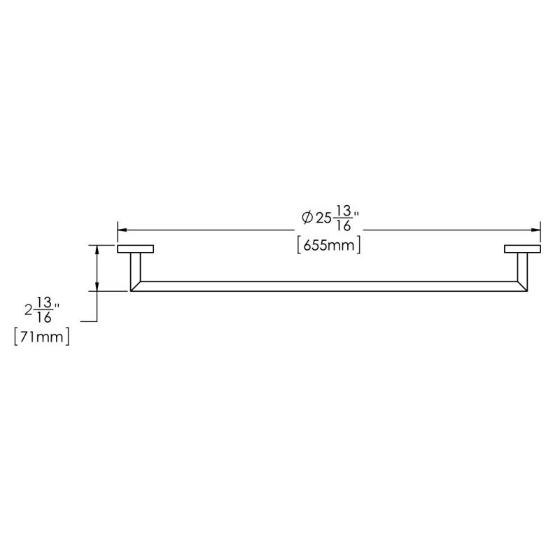 Speakman SA-2007-18-MB Neo 18" Wall Mounted Towel Bar