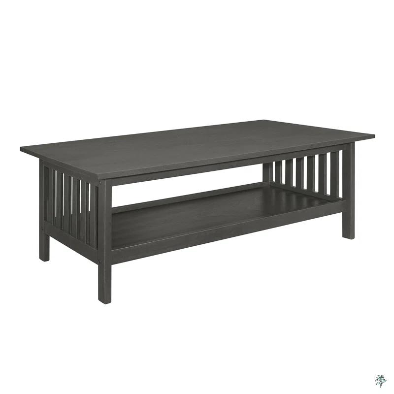 Red Barrel Studio® Classic Style Coffee Table And Two End Table Set Antique Gray Finish 3Pc Occasional Table Set Wooden Transitional Living Room Furniture (Set of 3)