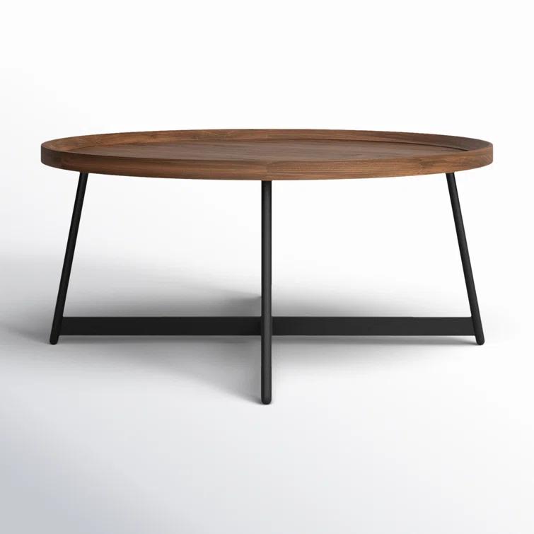 Gweneth Round Coffee Table - Walnut