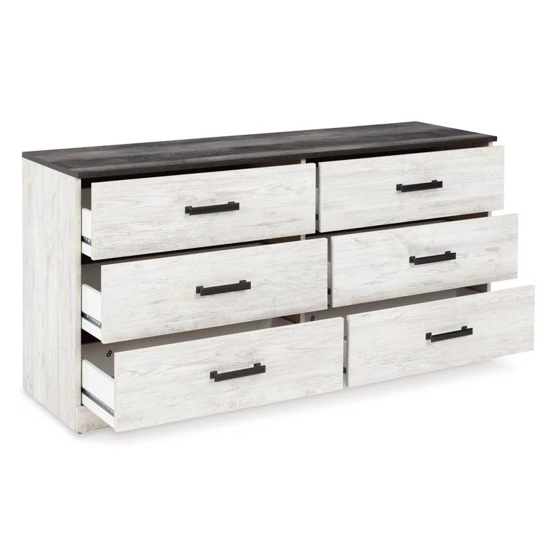 Loon Peak® Keicha Two Toned 6 Drawer Dresser