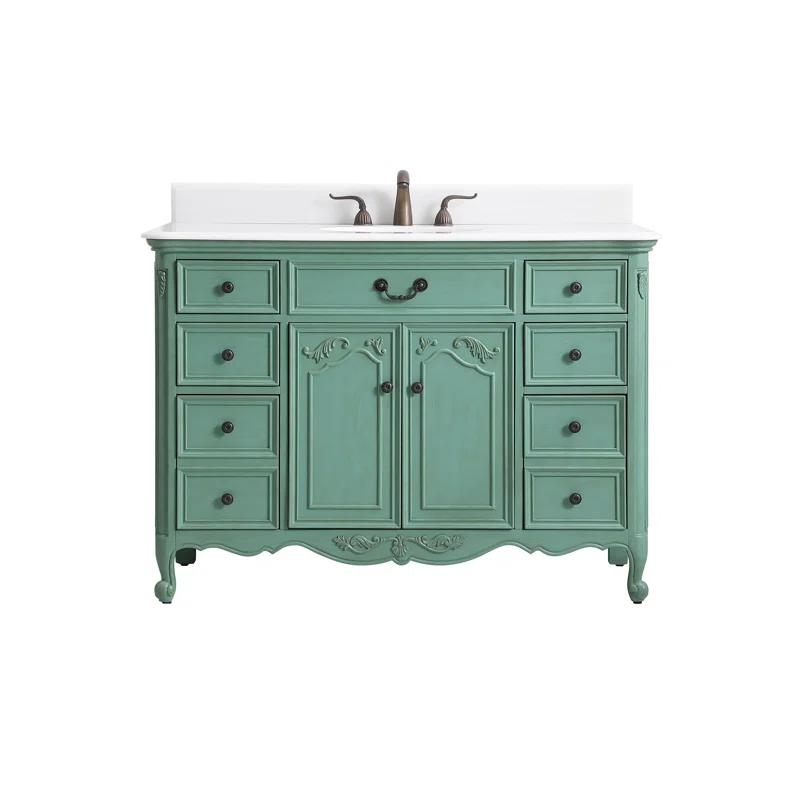 One Allium Way® Angelique 48'' Single Bathroom Vanity with Top