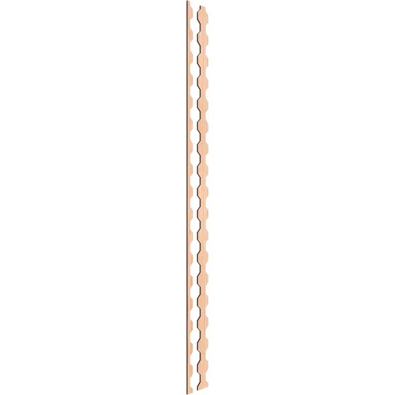 Ekena Millwork Pontiac Adjustable Wood Decorative Slat Wall Panel Kit