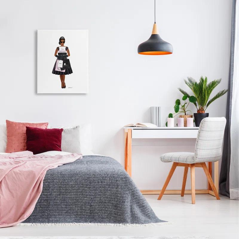 Stupell Industries " Glam Brand Fashion Shopping Woman " by Amanda Greenwood