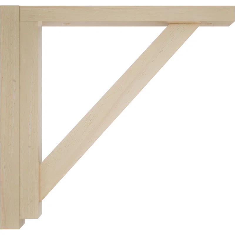 Ekena Millwork Traditional H 2.5'' W D Wood Bracket / Corbel