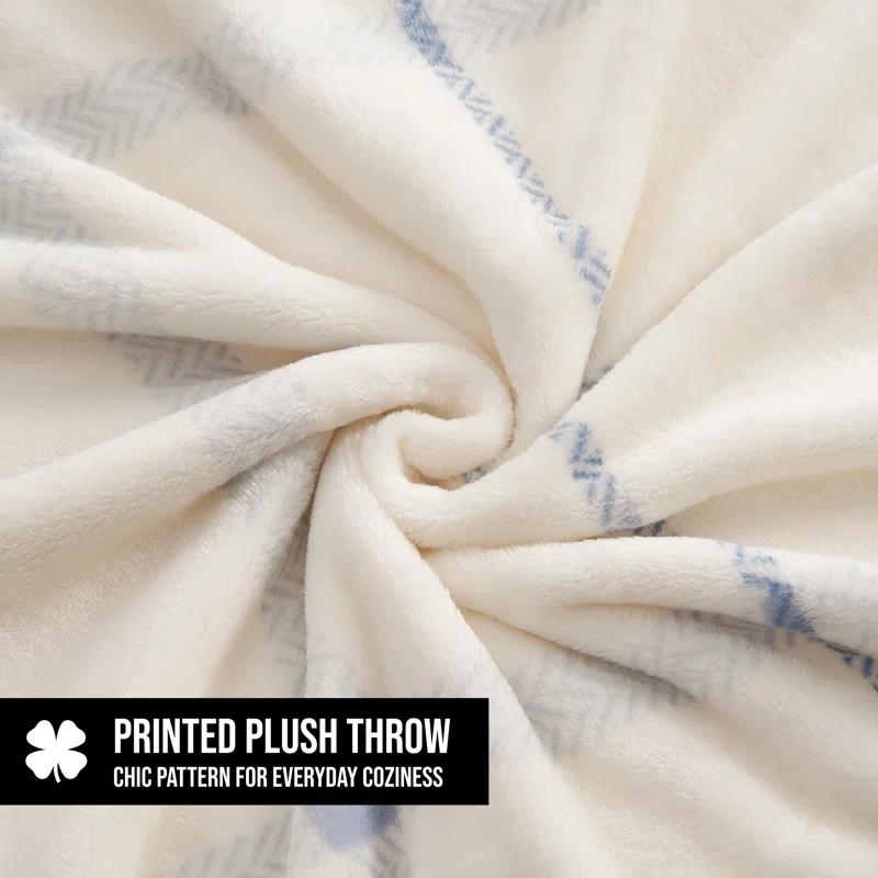 Lucky Brand Lucky Brand Palmdale Reversible Plush & Cozy Thow Blankets - 50" x 70"