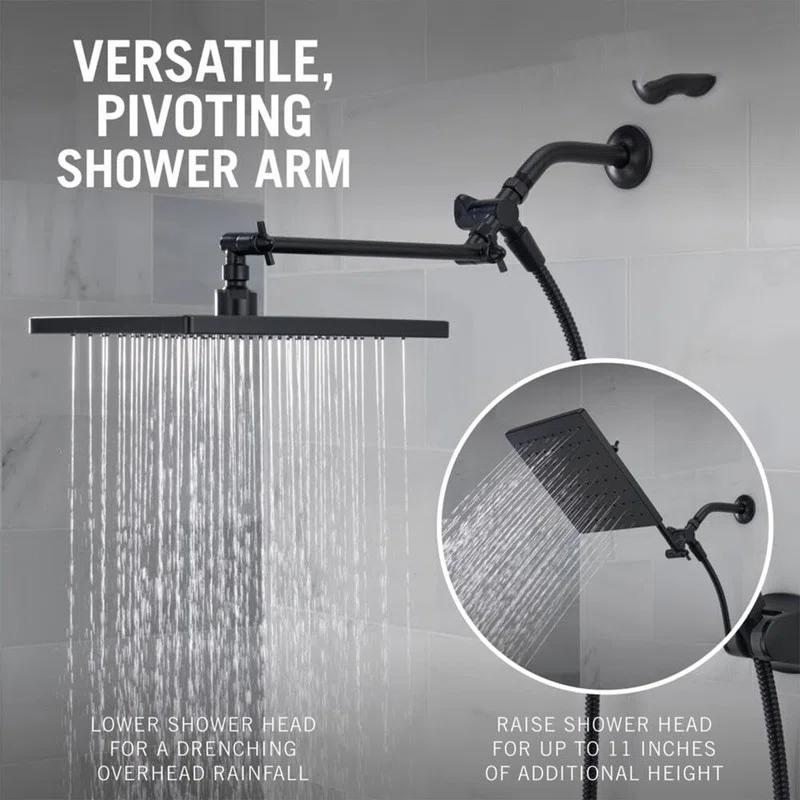 10-inch Raincan Shower Head and Hand Held Shower Combo, Rainfall Shower Head and Hand Shower