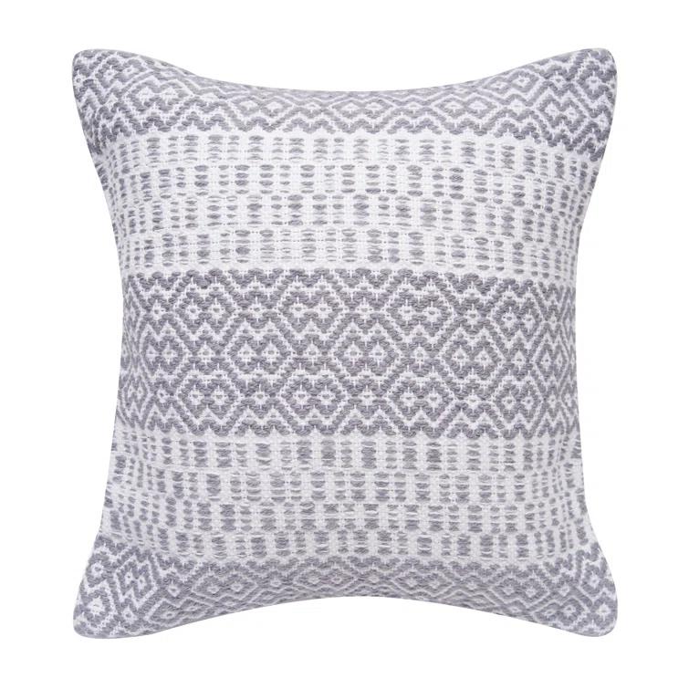 C&F Home Pim Diamond Stripe Aqua Pillow