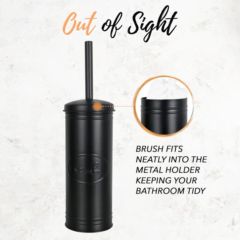 Autumn Alley Metal Toilet Brush And Holder