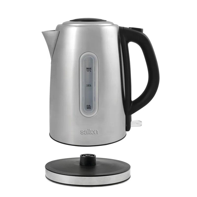 Salton 1.8 Qt. Stainless Steel Electric Tea Kettle