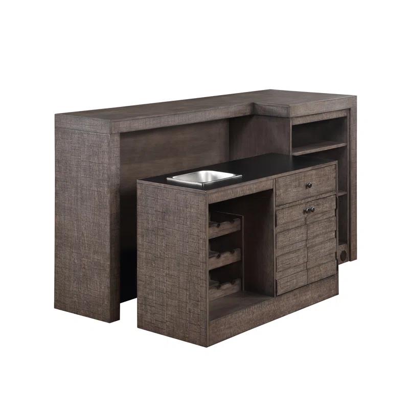 ECI Furniture Solid Wood Home Bar