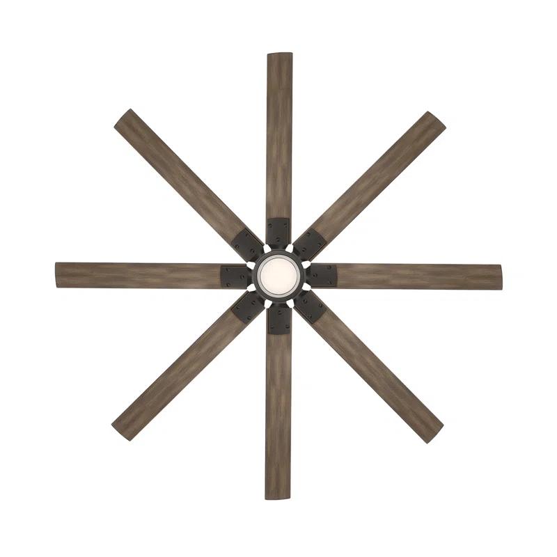 Modern Forms Renegade 8 - Blade Outdoor / Indoor Smart Ceiling Fan with Remote Control and LED Light Kit Included