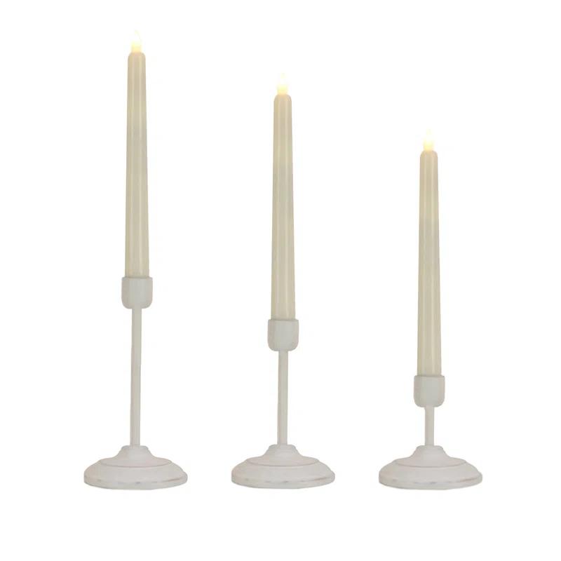 HGTV Home Collection Unscented Flameless Candle with Wood Holder