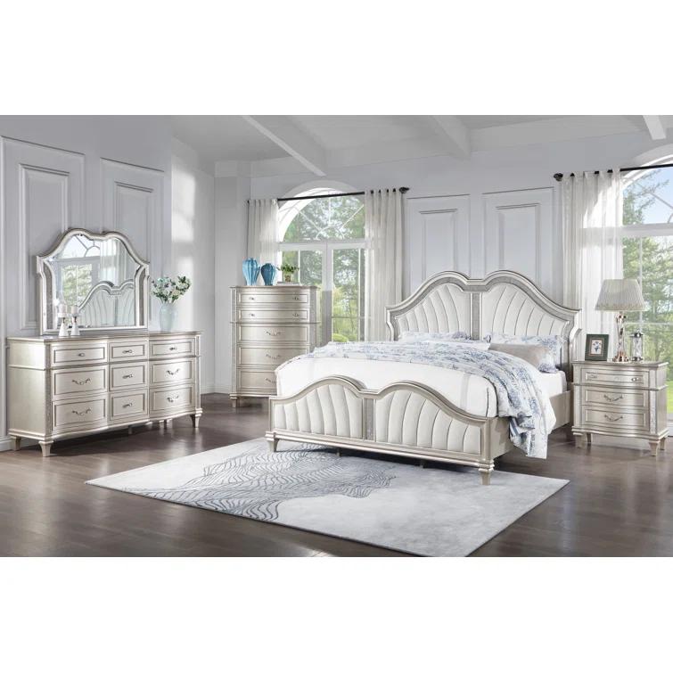 Willa Arlo™ Interiors Swampscott 5-piece Eastern King Bedroom Set Silver Oak