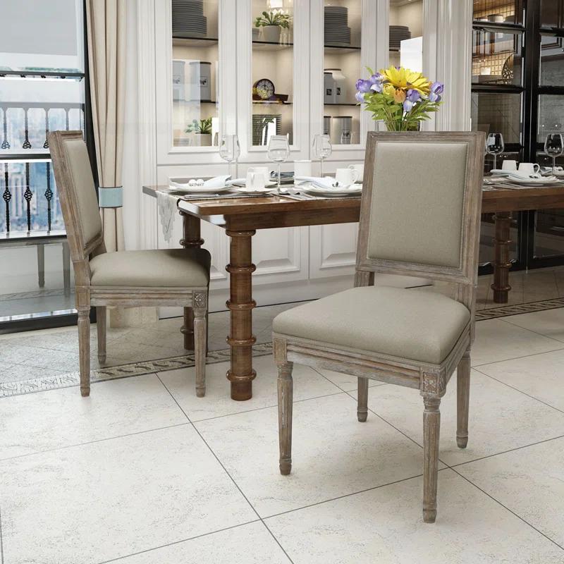 Libretto 20.5'' H Linen Upholstered Side Chair