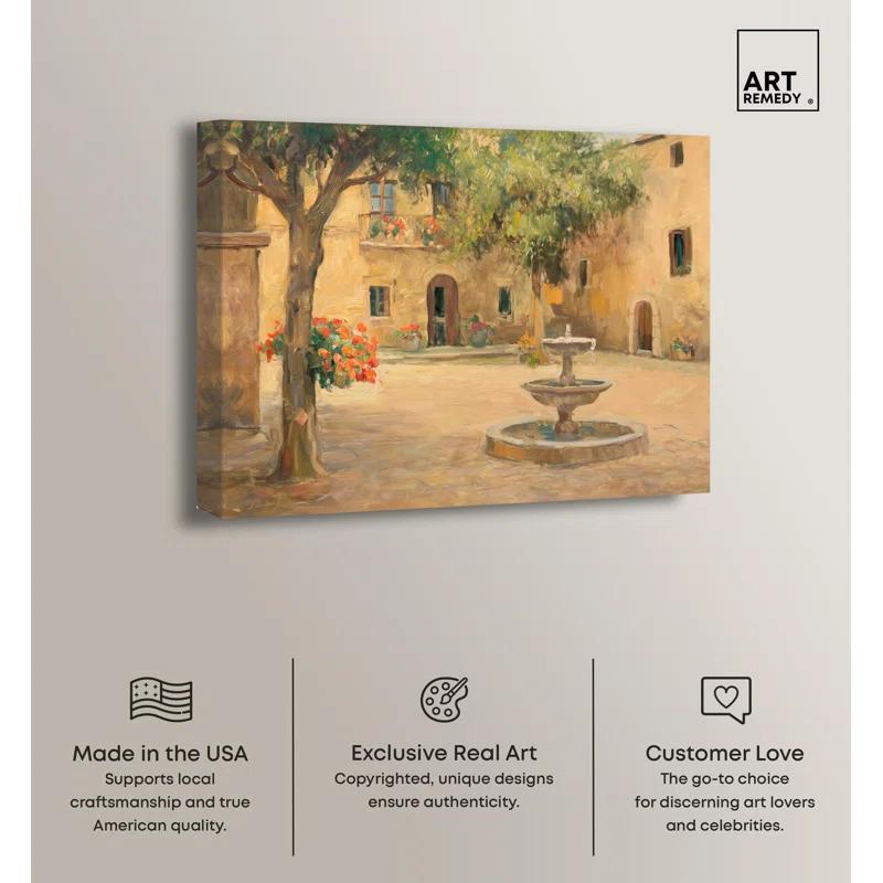 Art Remedy Historic Oasis Canvas Vintage Art Prints by Art Remedy